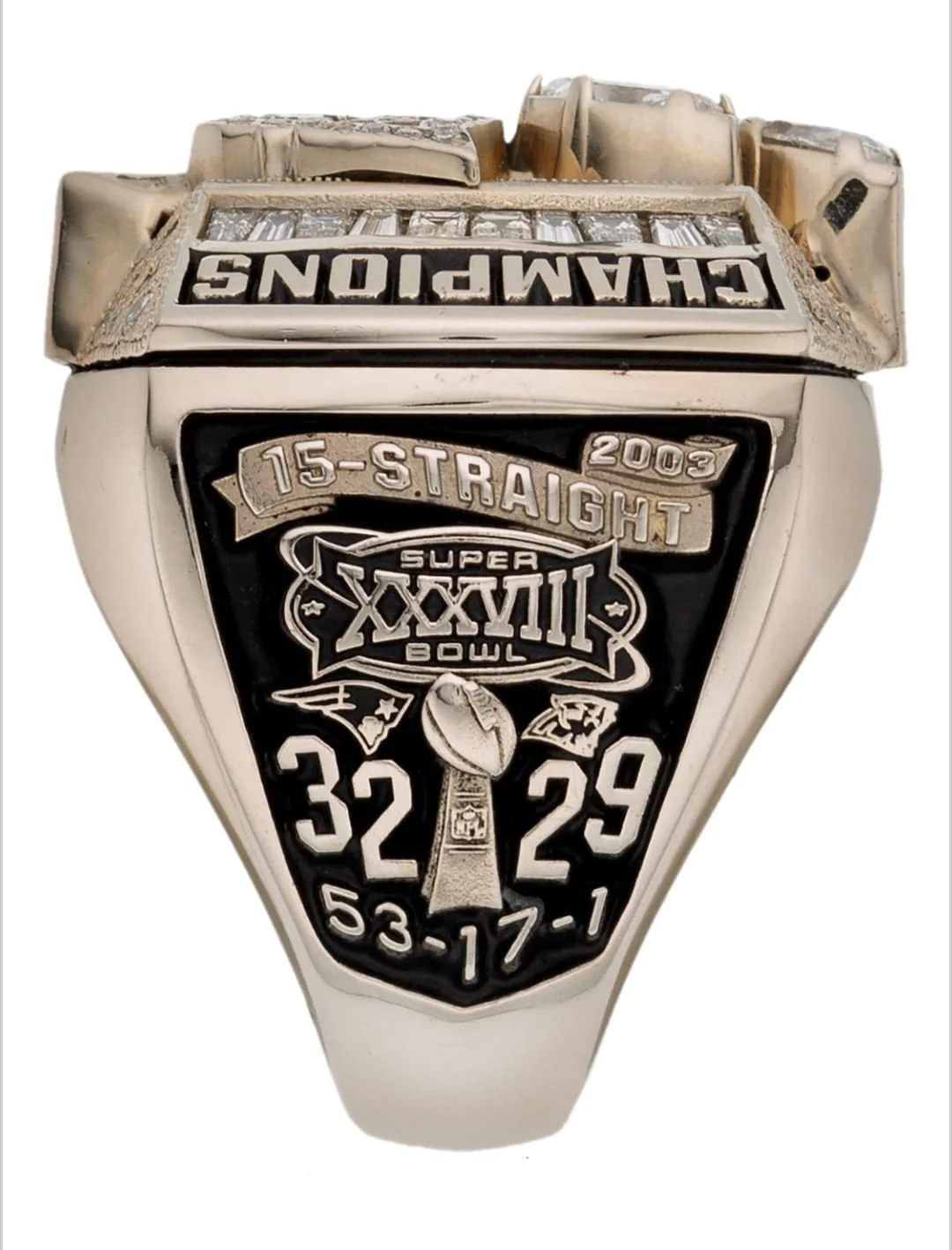2003 New England Patriots Super Bowl Ring - Image 4