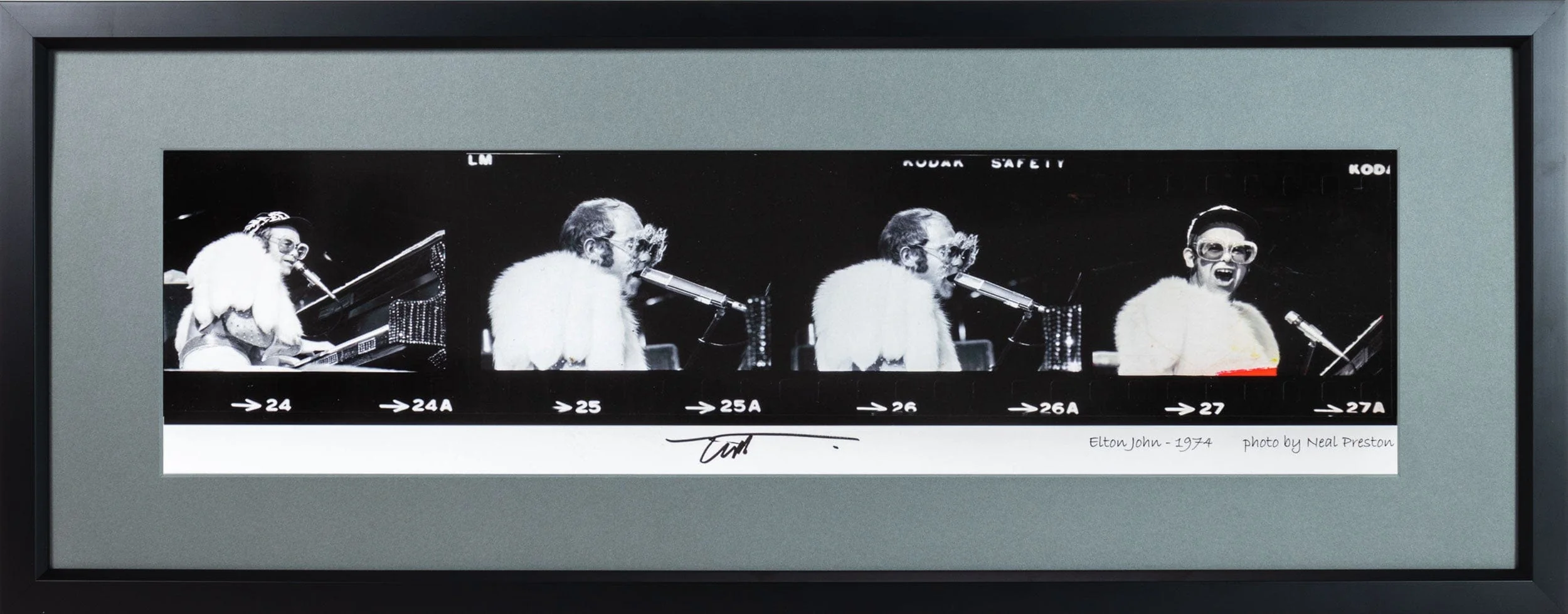 Neal Preston: Elton John 1974 - Proof Strip - Image 4