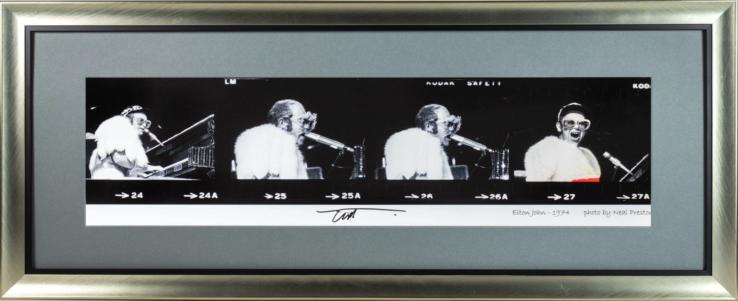 Neal Preston: Elton John 1974 - Proof Strip - Image 6