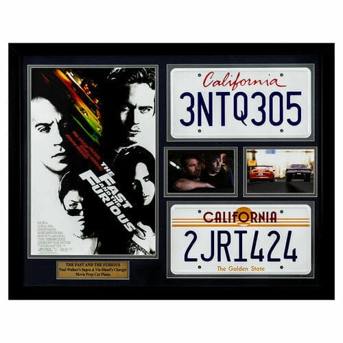 The Fast & The Furious Movie Prop Car Plates & Memorabilia - Image 3