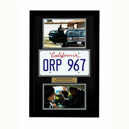 "Training Day" Movie Memorabilia - Denzel License Plate - Image 3